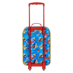 Disney Mickey Mouse Scooter-Soft 3D Trolley Suitcase, Blue