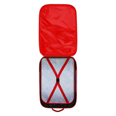 Disney Mickey Mouse Scooter-Soft 3D Trolley Suitcase, Blue