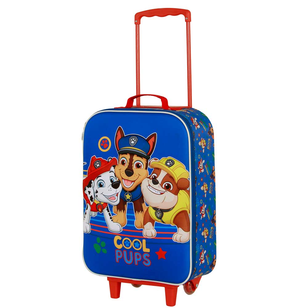 Paw Patrol La Patrulla Canina Cool-Maleta Trolley Soft 3D, Azul