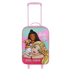 Barbie Pets-Soft 3D Trolley Suitcase, Pink