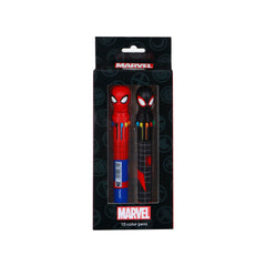 Marvel Spiderman Peter-Pack di 2 penne 10 colori, rosso