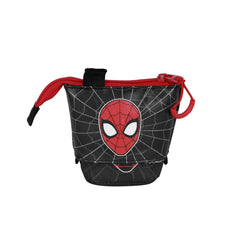 Marvel Spiderman Peter-Astuccio Portatutto Carino + 2 Penne Gel Cancellabili, Rosso