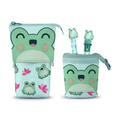Oh My Pop Froggy-Astuccio Cute + Penna 10 Colori + Penna Gel, Turchese