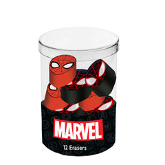 Marvel Spiderman Peter-Cubo con 12 Gomme, Rosso
