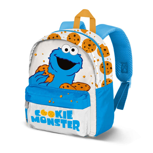 Sesame Street Cookie Monster Cookie-Joy Preschool Backpack, White