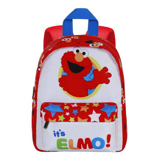 Barrio Sésamo Elmo Hello-Mochila Preescolar Joy, Blanco