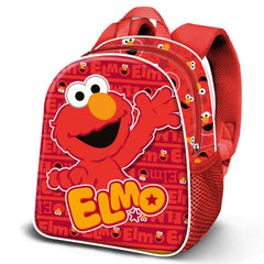 Sesame Street Elmo Happy-Elmo Happy-Backpack 3D Elite, Red