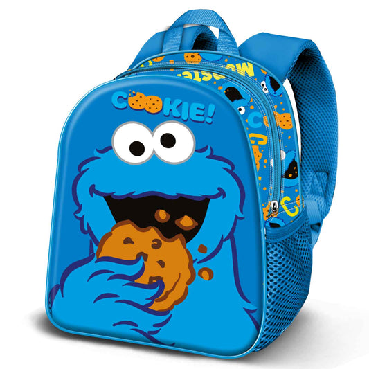 Sesame Street Cookie Monster Eat-Elite 3D Backpack, Blue