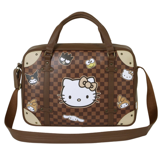 Hello Kitty Squares-Bolso para Portátil Laptop, Marrón