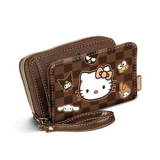 Hello Kitty Squares-Billetero, Marrón