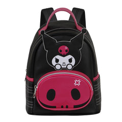 Hello Kitty Kuromi Skull-Mochila Heady Pequeña, Negro