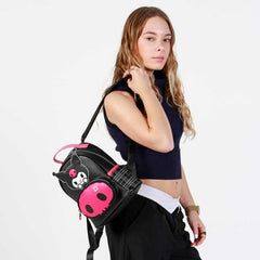 Hello Kitty Kuromi Skull-Plecak Heady Mały, czarny