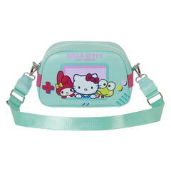 Hello Kitty Videogame-Bowling Lite Crossbody Bag, Turquoise