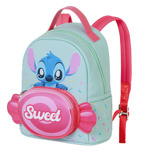 Disney Lilo and Stitch Candy-Small Heady Backpack, Blue