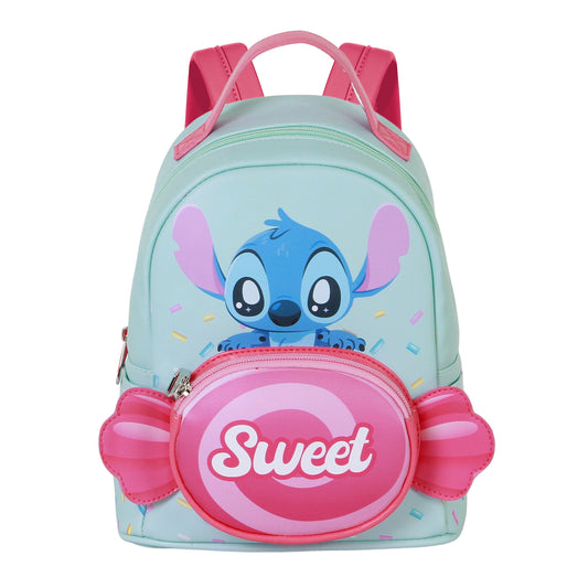 Disney Lilo and Stitch Candy-Small Heady Backpack, Blue