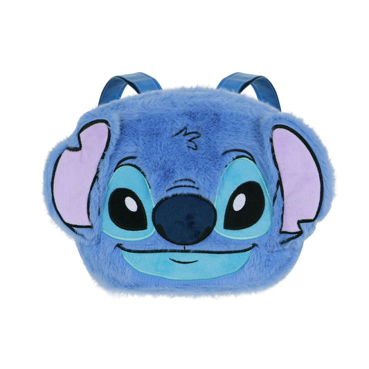 Disney Lilo y Stitch Heart-Mochila Plush Face, Azul