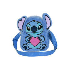 Disney Lilo et Stitch Heart-Sac à Bandoulière Action Plush, Bleu