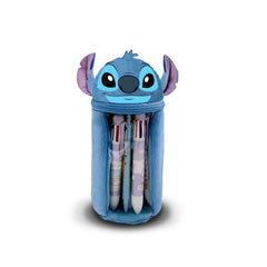 Disney Lilo and Stitch Heart-Plush Pencil Case, Blue