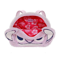 Disney Lilo e Stitch Angel Heart-Zaino Plush Face, Rosa