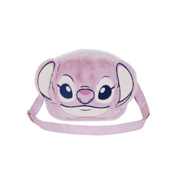 Disney Lilo and Stitch Angel Heart-Mini Plush Crossbody Bag, Pink