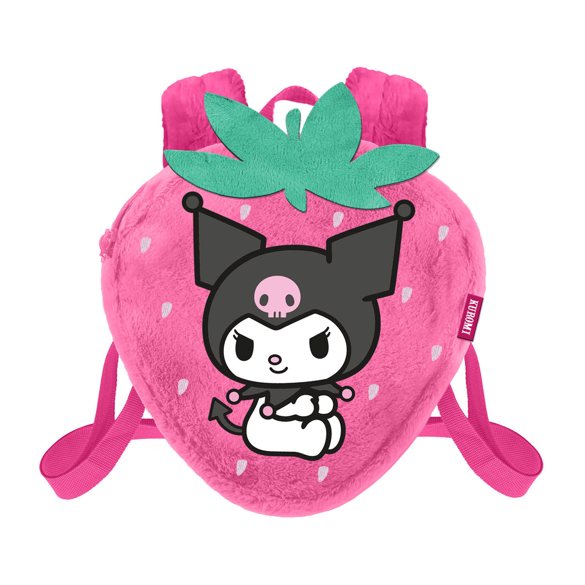 Hello Kitty Kuromi Strawberry-Soft Backpack, Pink