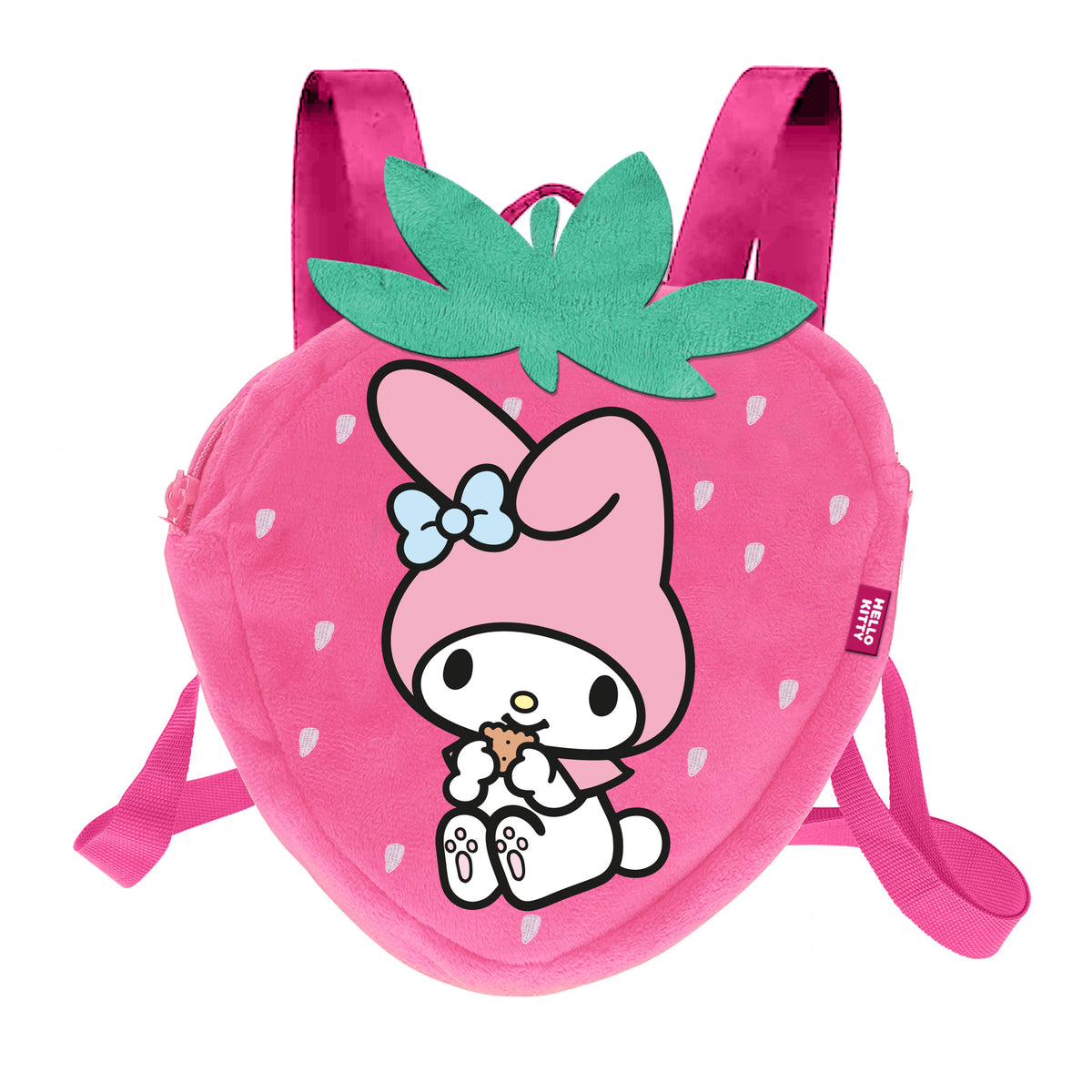 Hello Kitty My Melody Strawberry-Soft Backpack, Pink