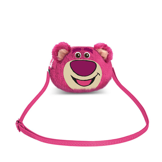 Disney Ours Lotso Strawberry-Mini Sac à Bandoulière Plush, Rose