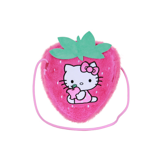 Hello Kitty Strawberry-Bolso Bandolera Soft, Rosa