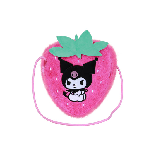 Hello Kitty Kuromi Strawberry-Bolso Bandolera Soft, Rosa