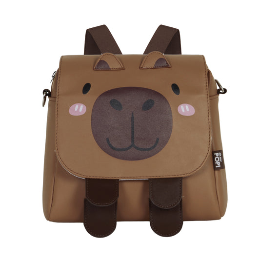 Oh My Pop! Capybara-Borsa-Zaino Kawaii, Multicolore