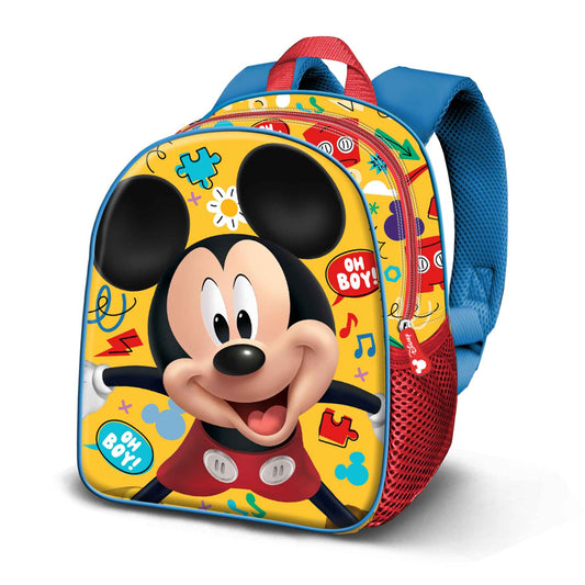Disney Mickey Mouse Boy-Mochila 3D Elite, Amarillo