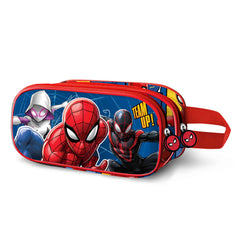 Marvel Spiderman Best Team-Estuche Portatodo 3D Doble, Azul