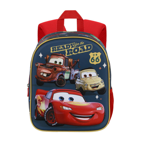Disney Cars 3 Ready-Mochila 3D Elite, Rojo