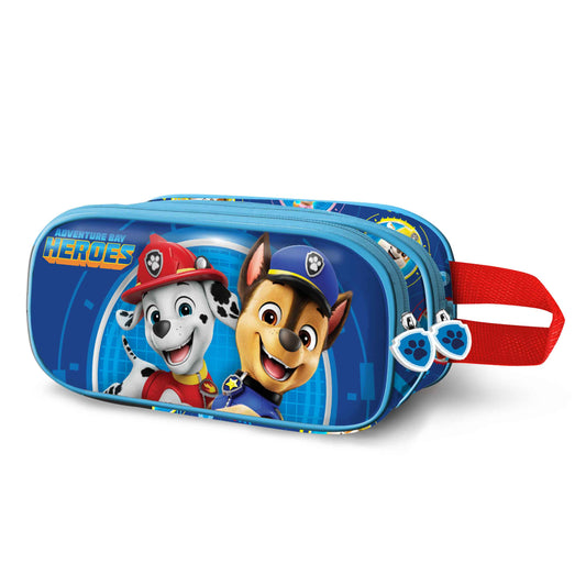 Paw Patrol The Paw Patrol Adventure-Double 3D Pencil Case, Blue