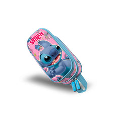 Disney Lilo y Stitch Surprise-Estuche Portatodo 3D Doble, Azul
