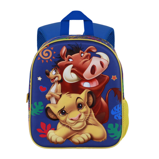 Disney El Rey León Friends-Mochila 3D Elite, Azul
