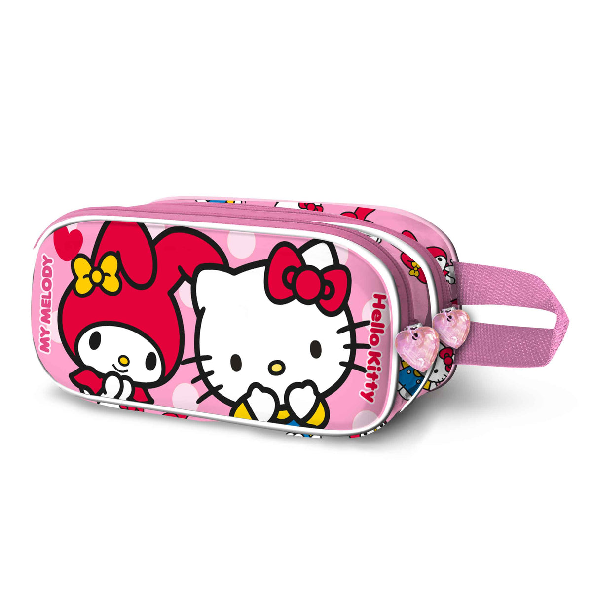 Hello Kitty Lovely-Double 3D Pencil Case, Pink