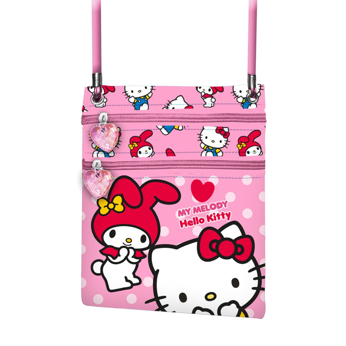 Hello Kitty Lovely-Action Vertical Tote Bag, Pink