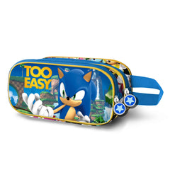 Sonic The Hedgehog Easy-Estuche Portatodo 3D Doble, Azul