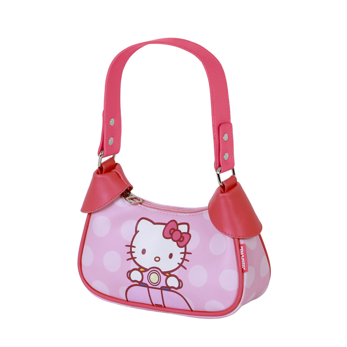schicke fahrradtaschen Hello Kitty Moto Schicke Freizeit-Tasche, Rosa – Karactermania