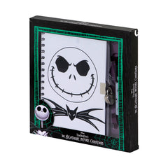 Disney Nightmare Before Christmas Jack-Set Tagebuch A5 + 6-Farben-Kugelschreiber, Lila