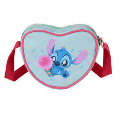 Disney Lilo and Stitch Candy-Casual Heart Crossbody Bag, Blue