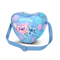 Disney Lilo y Stitch Jolly-Bolso Bandolera Corazón Casual, Azul