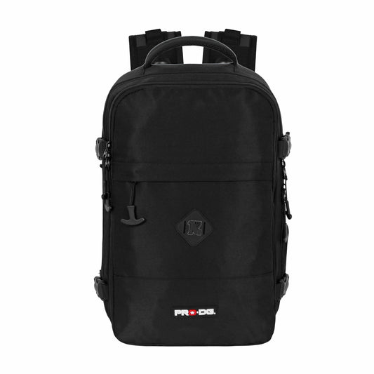 PRODG Noir-Sac à dos Mercury 2.0 Voyage Cabine Avion 40x20x25cm, Noir