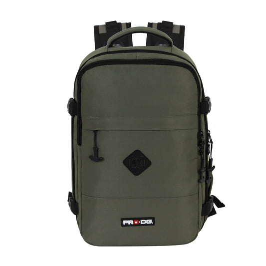 PRODG Khaki-Sac à dos Mercury 2.0 Voyage Cabine Avion 40x20x25cm, Vert Militaire