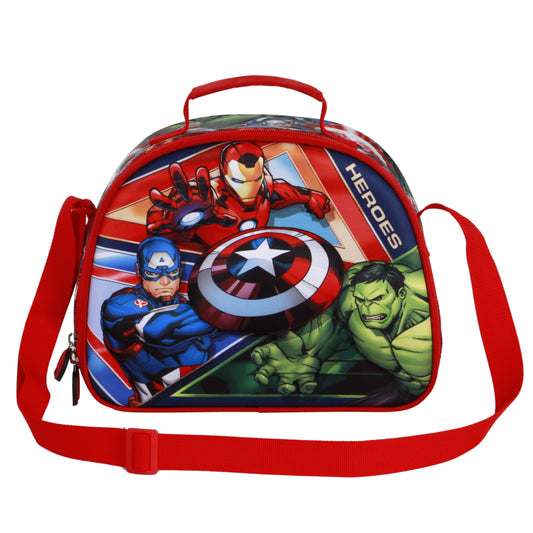 Marvel The Avengers Battle-3D Lunch Bag, Blue