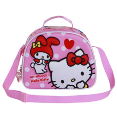 Hello Kitty Lovely-Bolsa Portamerienda 3D, Rosa
