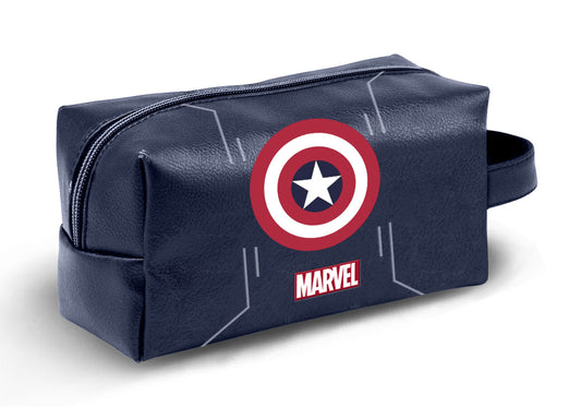 Marvel Capitán América Starshield-Neceser de Viaje Brick PLUS, Azul Oscuro