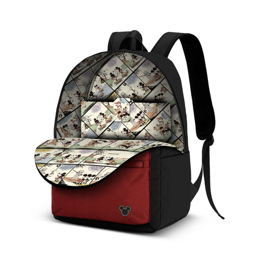 Disney Mickey Maus MK-Rucksack Block, Schwarz