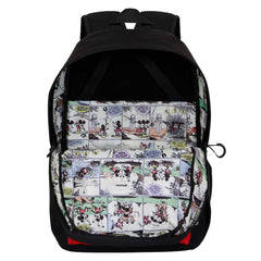 Disney Mickey Mouse MK-Mochila Block, Preto